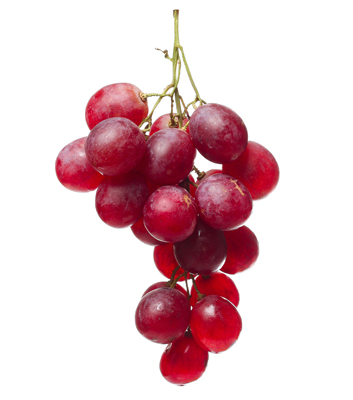 Bunch of Red grapes